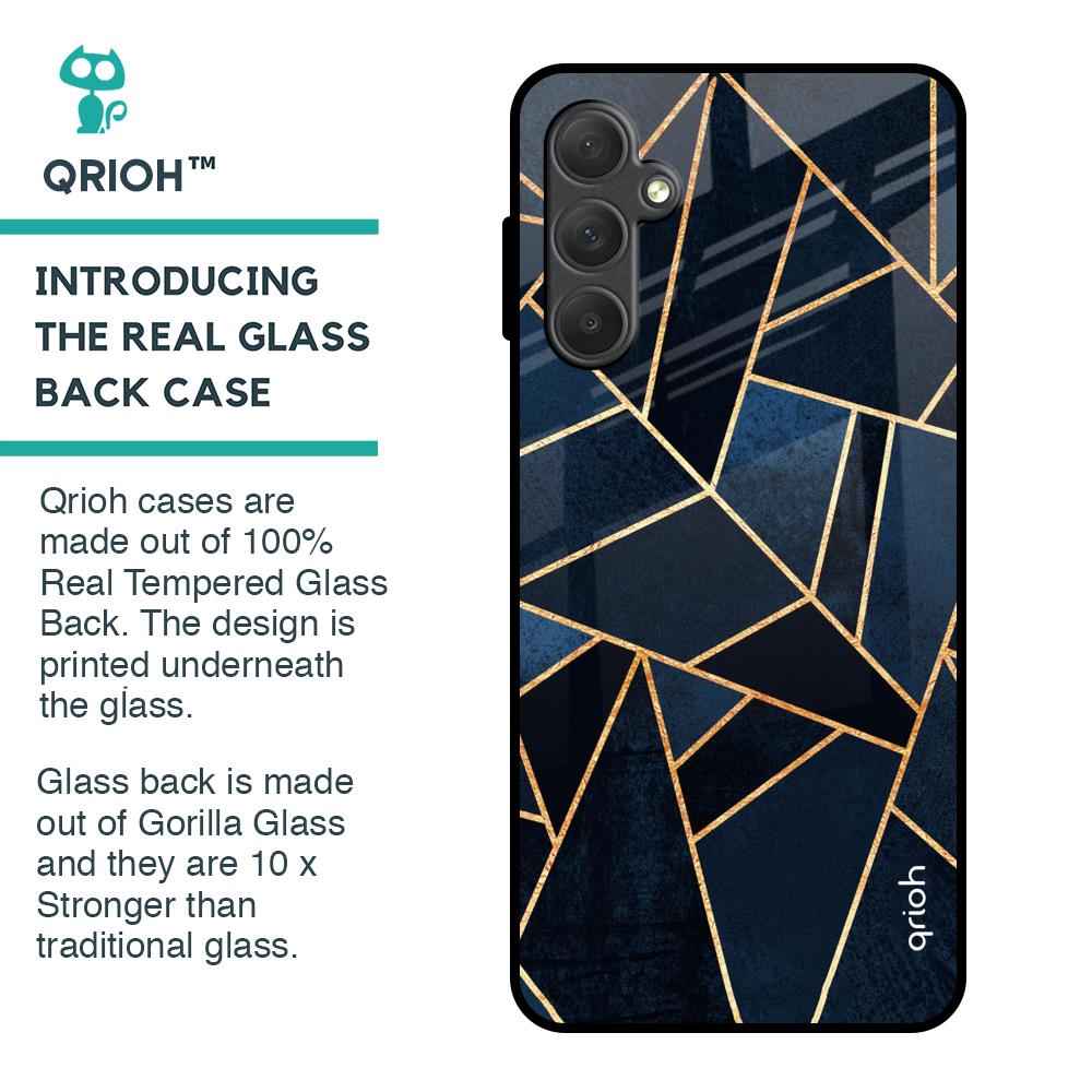 Abstract Tiles Glass Case for Samsung Galaxy F54 5G