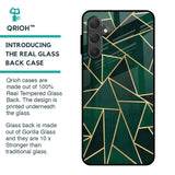 Abstract Green Glass Case For Samsung Galaxy F54 5G