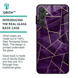Geometric Purple Glass Case For Samsung Galaxy F54 5G
