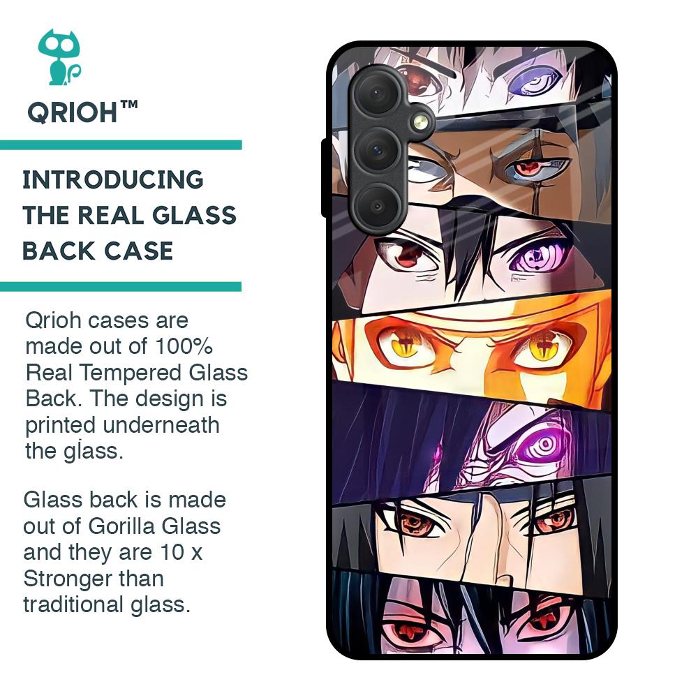 Anime Eyes Glass Case for Samsung Galaxy F54 5G