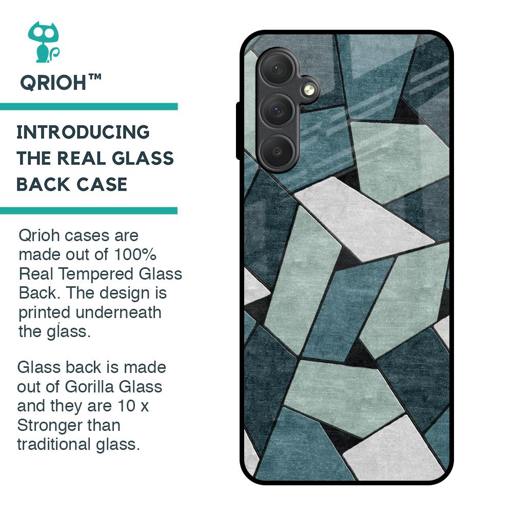 Abstact Tiles Glass Case for Samsung Galaxy F54 5G