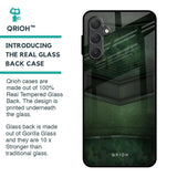 Green Leather Glass Case for Samsung Galaxy F54 5G