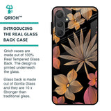 Lines Pattern Flowers Glass Case for Samsung Galaxy F54 5G