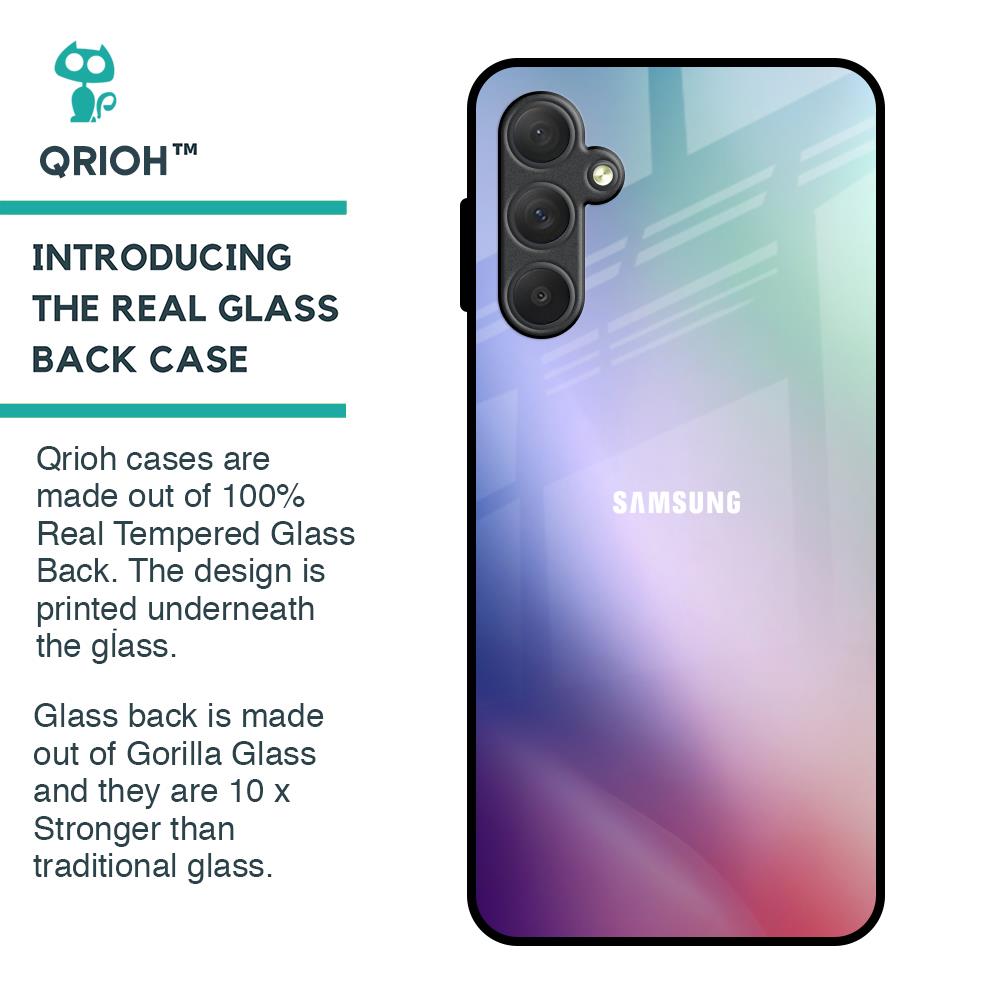 Abstract Holographic Glass Case for Samsung Galaxy F54 5G