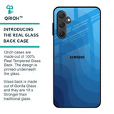 Blue Wave Abstract Glass Case for Samsung Galaxy F54 5G