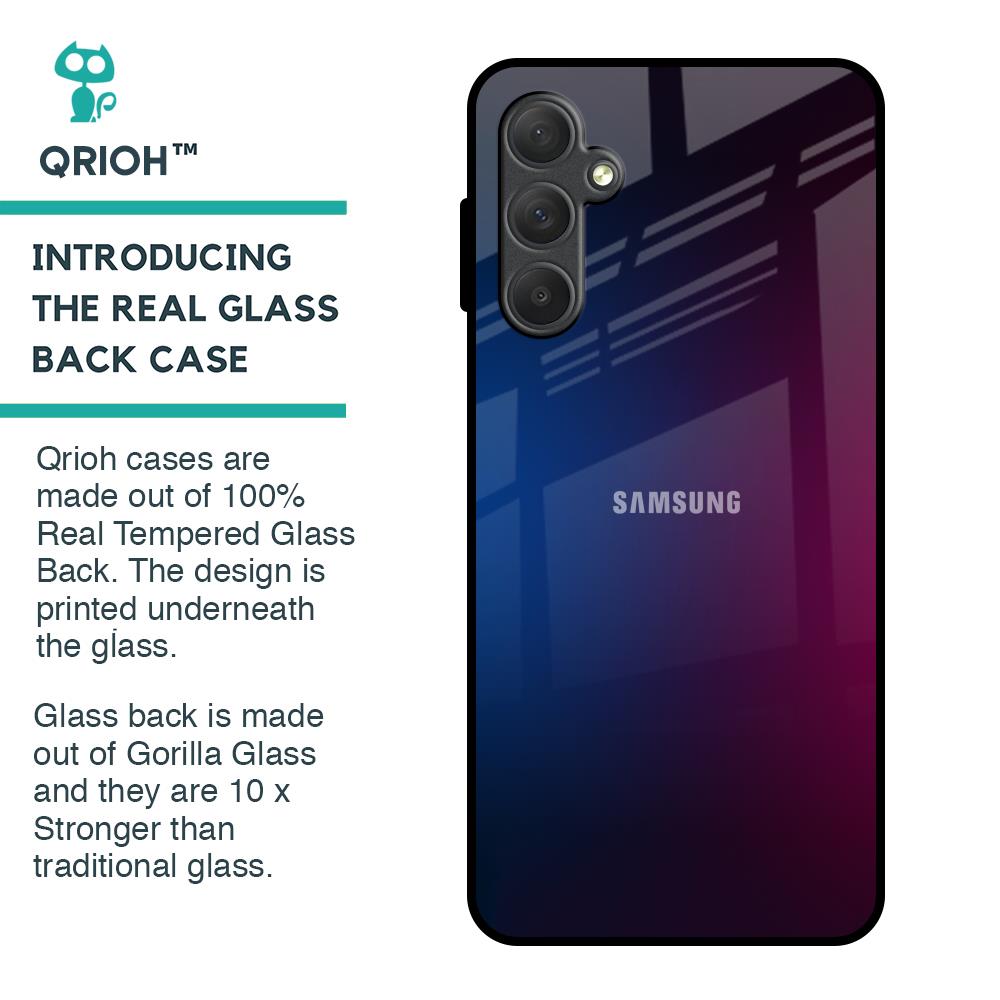 Mix Gradient Shade Glass Case For Samsung Galaxy F54 5G