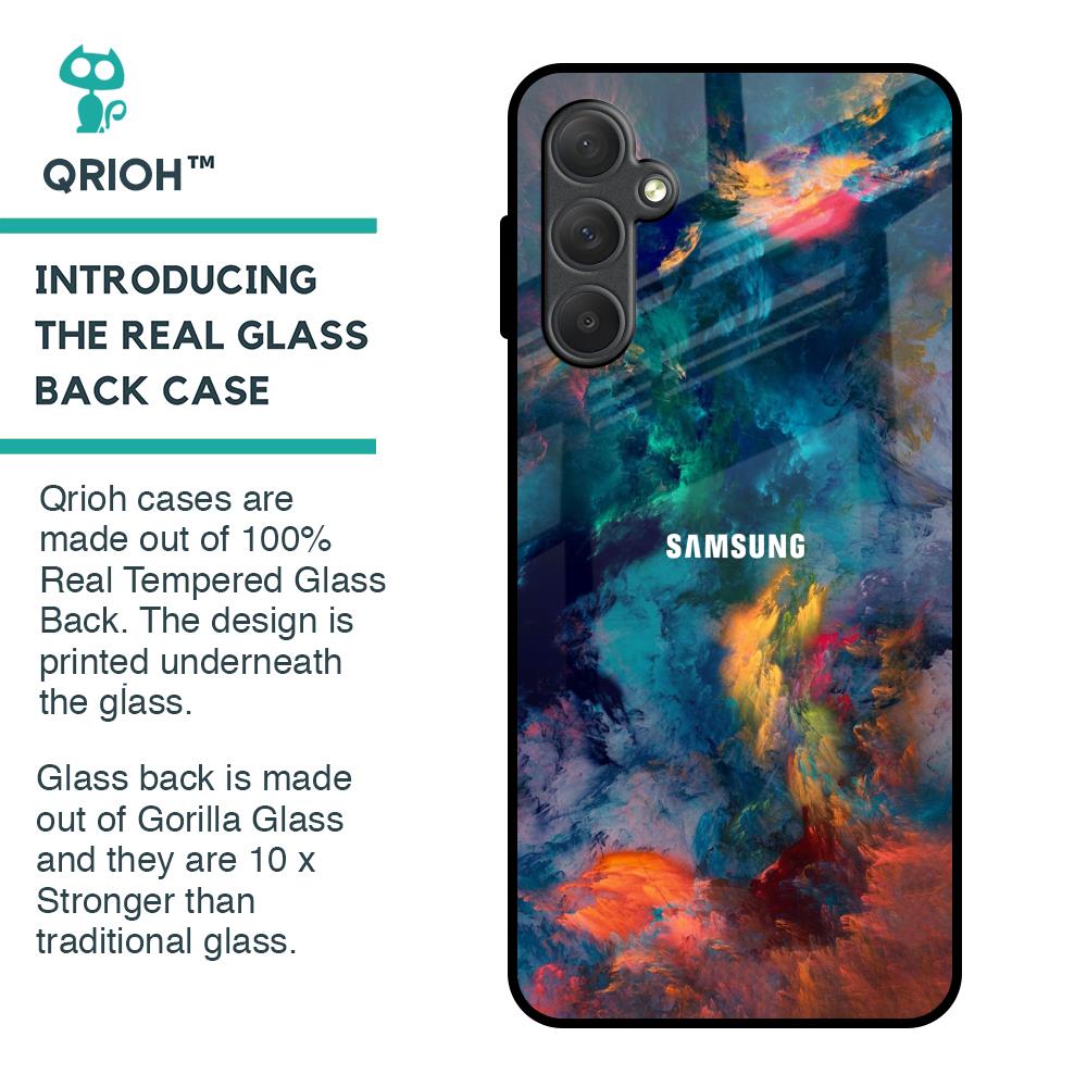 Colored Storm Glass Case for Samsung Galaxy F54 5G