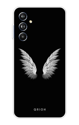 White Angel Wings Samsung Galaxy F54 5G Back Cover