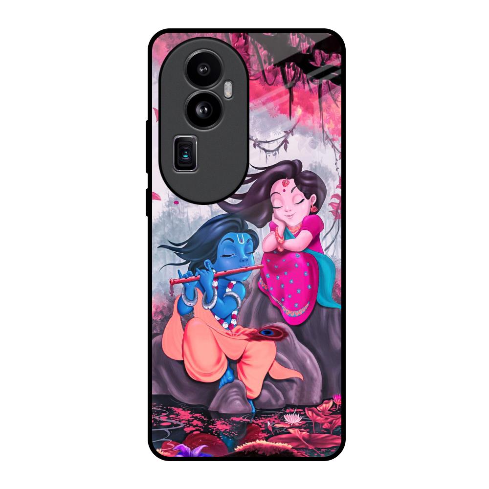 Radha Krishna Art Oppo Reno10 Pro Plus 5G Glass Back Cover Online