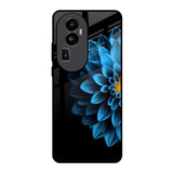 Half Blue Flower Oppo Reno10 Pro Plus 5G Glass Back Cover Online