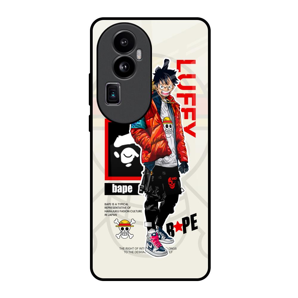 Bape Luffy Oppo Reno10 Pro Plus 5G Glass Back Cover Online