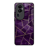 Geometric Purple Oppo Reno10 Pro Plus 5G Glass Back Cover Online
