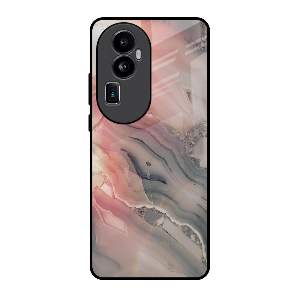 Pink And Grey Marble Oppo Reno10 Pro Plus 5G Glass Back Cover Online