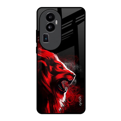 Red Angry Lion Oppo Reno10 Pro Plus 5G Glass Back Cover Online