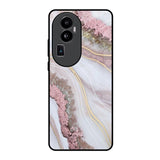 Pink & Gold Gllitter Marble Oppo Reno10 Pro Plus 5G Glass Back Cover Online