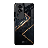 Sleek Golden & Navy Oppo Reno10 Pro Plus 5G Glass Back Cover Online