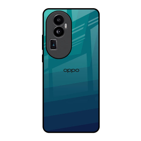 Green Triangle Pattern Oppo Reno10 Pro Plus 5G Glass Back Cover Online