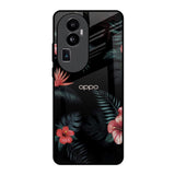 Tropical Art Flower Oppo Reno10 Pro Plus 5G Glass Back Cover Online