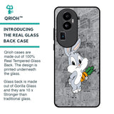 Cute Baby Bunny Glass Case for Oppo Reno10 Pro Plus 5G