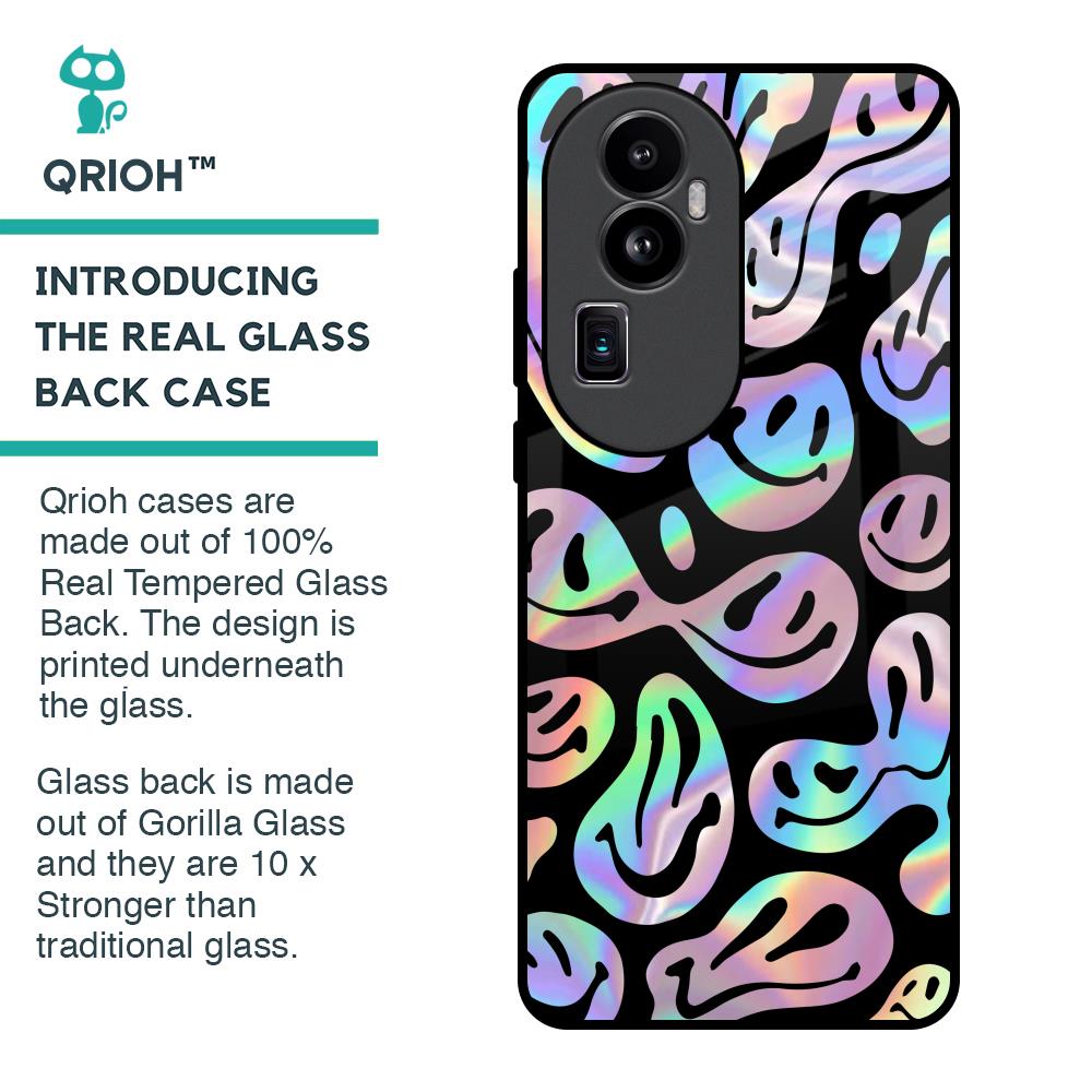 Acid Smile Glass Case for Oppo Reno10 Pro Plus 5G