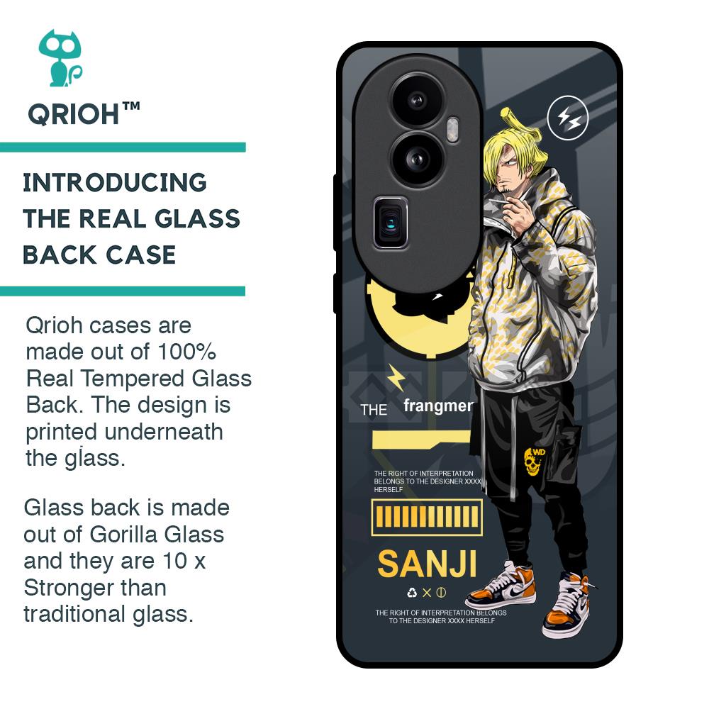 Cool Sanji Glass Case for Oppo Reno10 Pro Plus 5G