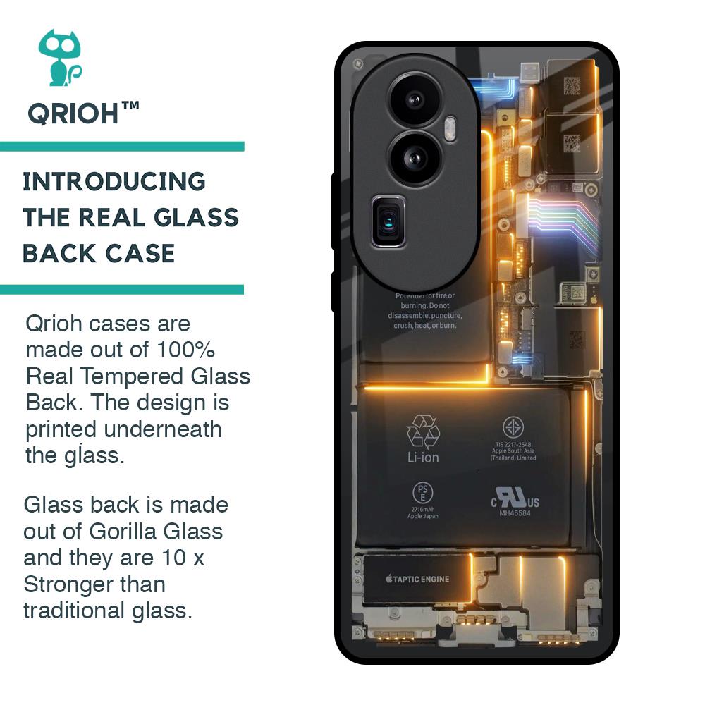 Glow Up Skeleton Glass Case for Oppo Reno10 Pro Plus 5G