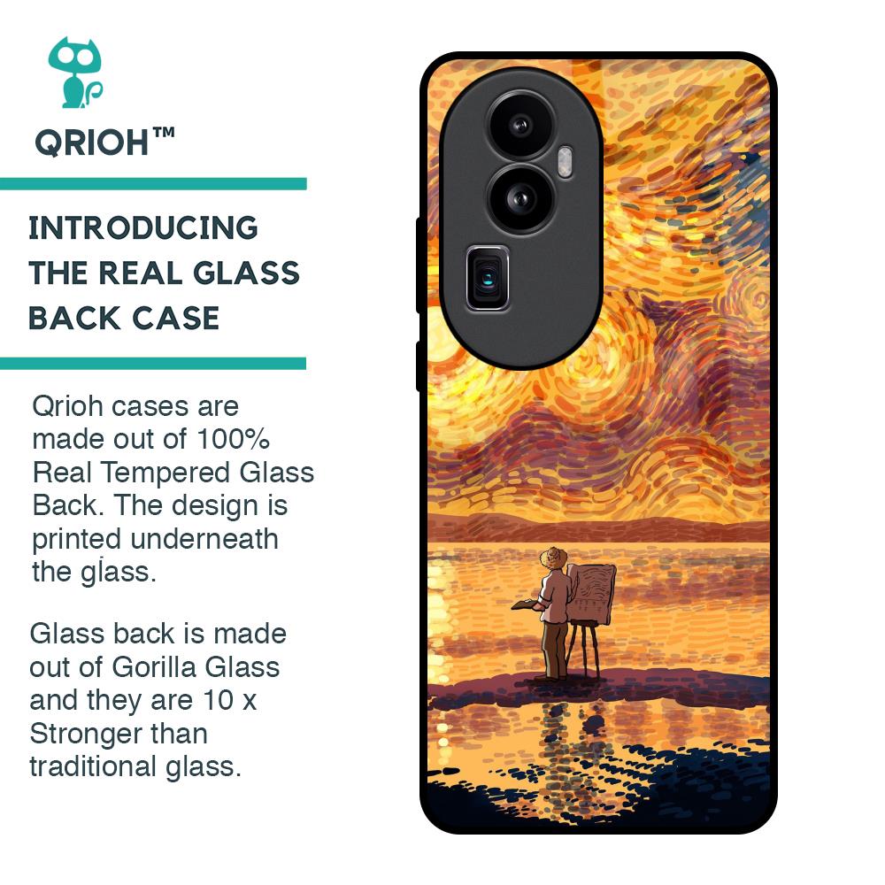 Sunset Vincent Glass Case for Oppo Reno10 Pro Plus 5G