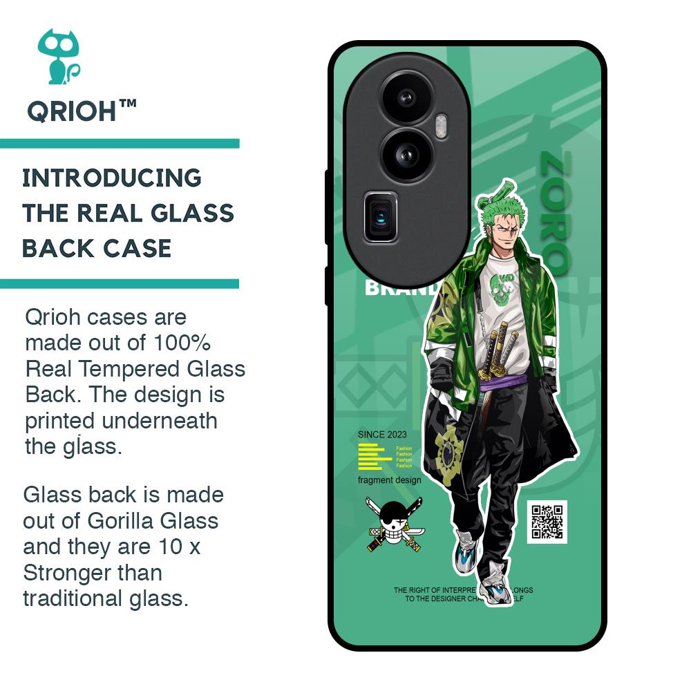 Zoro Bape Glass Case for Oppo Reno10 Pro Plus 5G