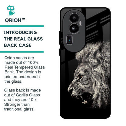 Brave Lion Glass Case for Oppo Reno10 Pro Plus 5G