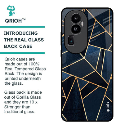 Abstract Tiles Glass Case for Oppo Reno10 Pro Plus 5G