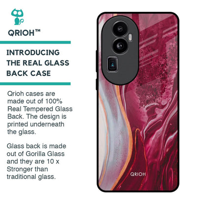 Crimson Ruby Glass Case for Oppo Reno10 Pro Plus 5G