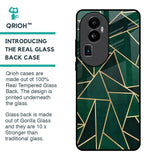 Abstract Green Glass Case For Oppo Reno10 Pro Plus 5G