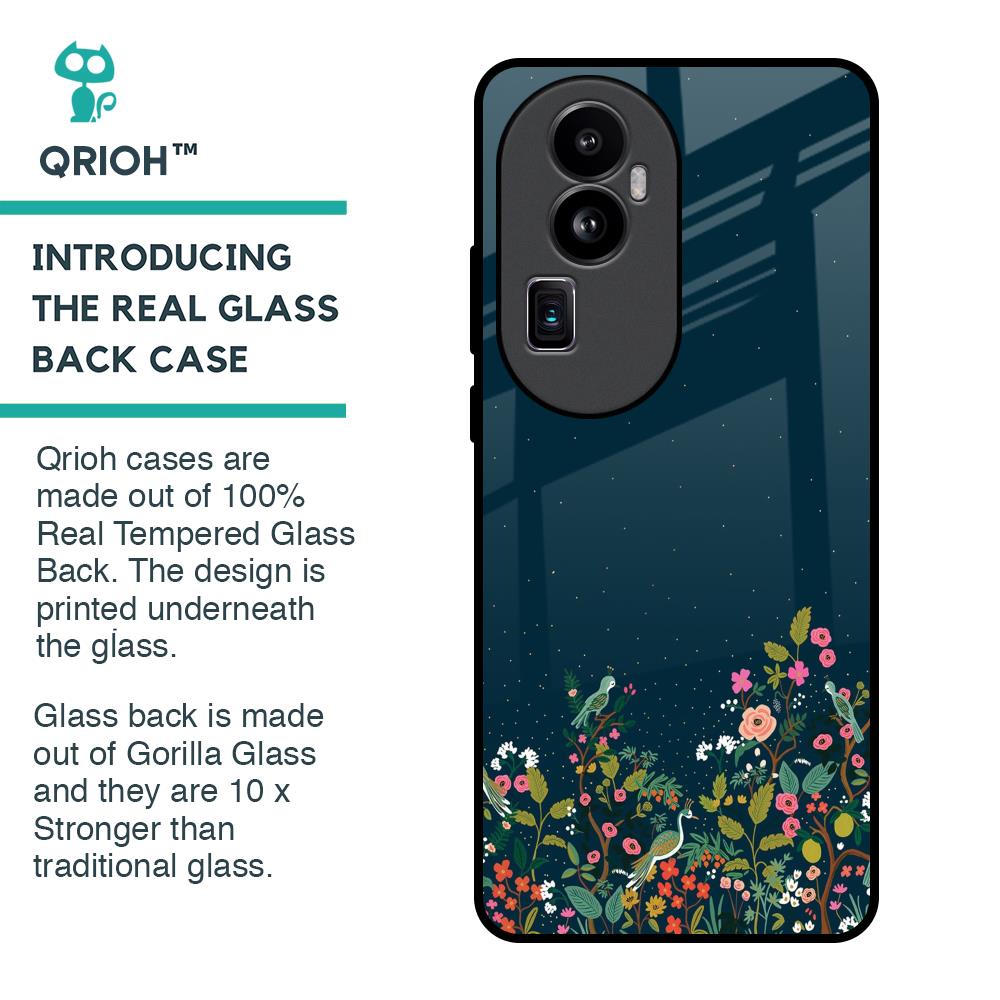 Small Garden Glass Case For Oppo Reno10 Pro Plus 5G