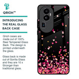 Heart Rain Fall Glass Case For Oppo Reno10 Pro Plus 5G