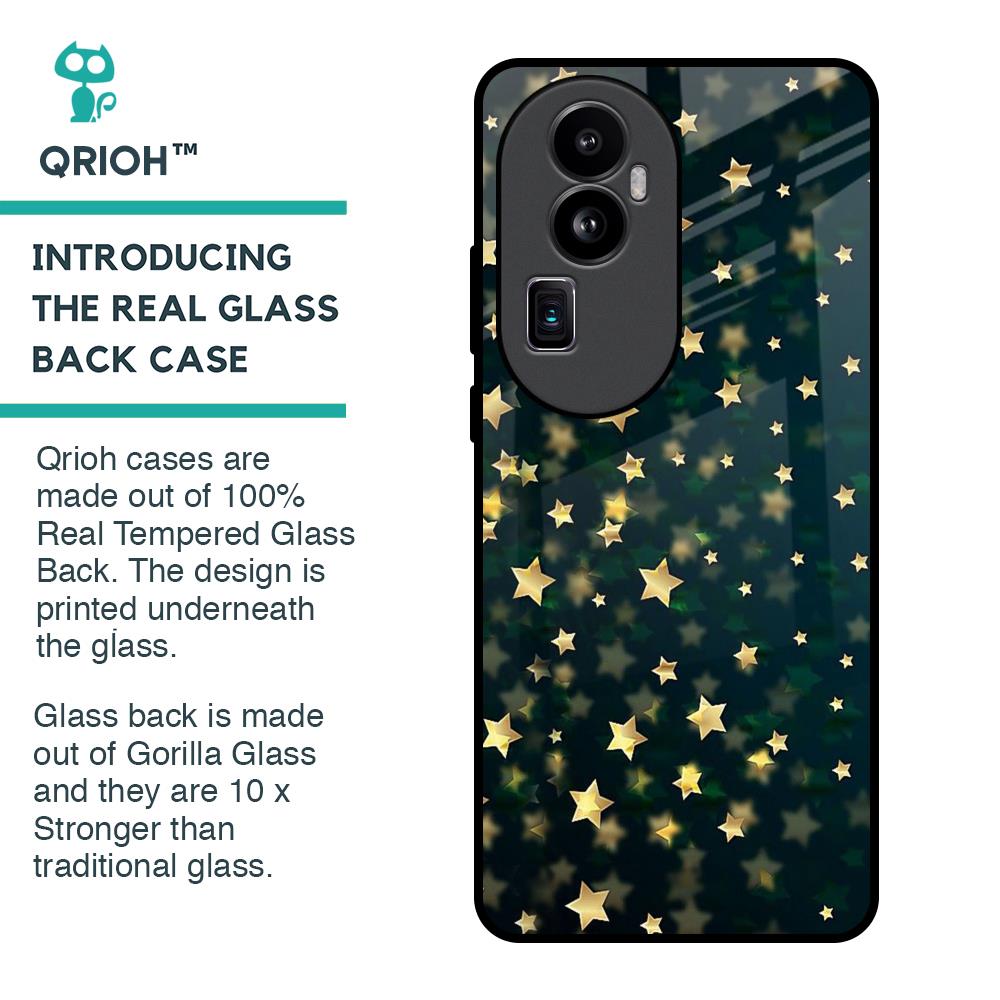Dazzling Stars Glass Case For Oppo Reno10 Pro Plus 5G