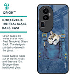 Kitty In Pocket Glass Case For Oppo Reno10 Pro Plus 5G