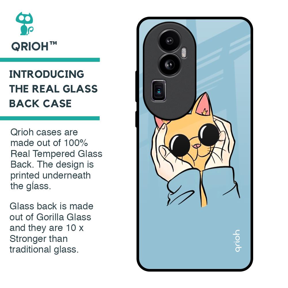 Adorable Cute Kitty Glass Case For Oppo Reno10 Pro Plus 5G