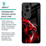 Red Angry Lion Glass Case for Oppo Reno10 Pro Plus 5G