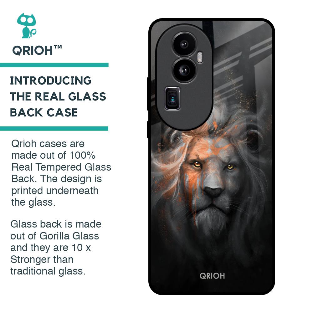 Devil Lion Glass Case for Oppo Reno10 Pro Plus 5G