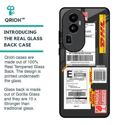 Cool Barcode Label Glass Case For Oppo Reno10 Pro Plus 5G