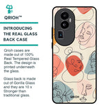 Abstract Faces Glass Case for Oppo Reno10 Pro Plus 5G