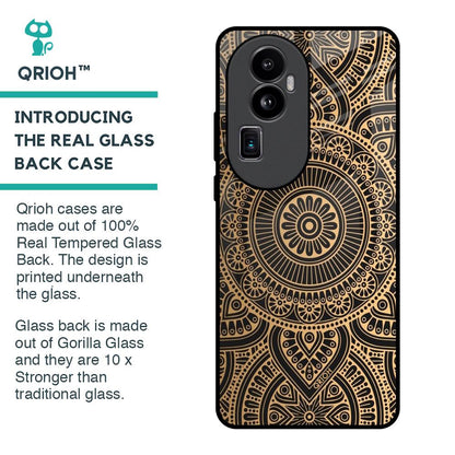 Luxury Mandala Glass Case for Oppo Reno10 Pro Plus 5G