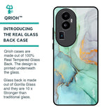 Green Marble Glass Case for Oppo Reno10 Pro Plus 5G
