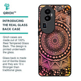 Floral Mandala Glass Case for Oppo Reno10 Pro Plus 5G