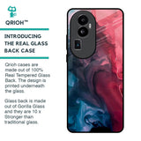 Blue & Red Smoke Glass Case for Oppo Reno10 Pro Plus 5G
