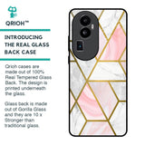 Geometrical Marble Glass Case for Oppo Reno10 Pro Plus 5G