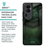 Green Leather Glass Case for Oppo Reno10 Pro Plus 5G