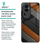 Tri Color Wood Glass Case for Oppo Reno10 Pro Plus 5G