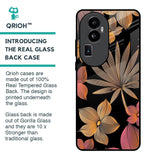 Lines Pattern Flowers Glass Case for Oppo Reno10 Pro Plus 5G