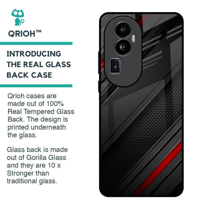 Modern Abstract Glass Case for Oppo Reno10 Pro Plus 5G
